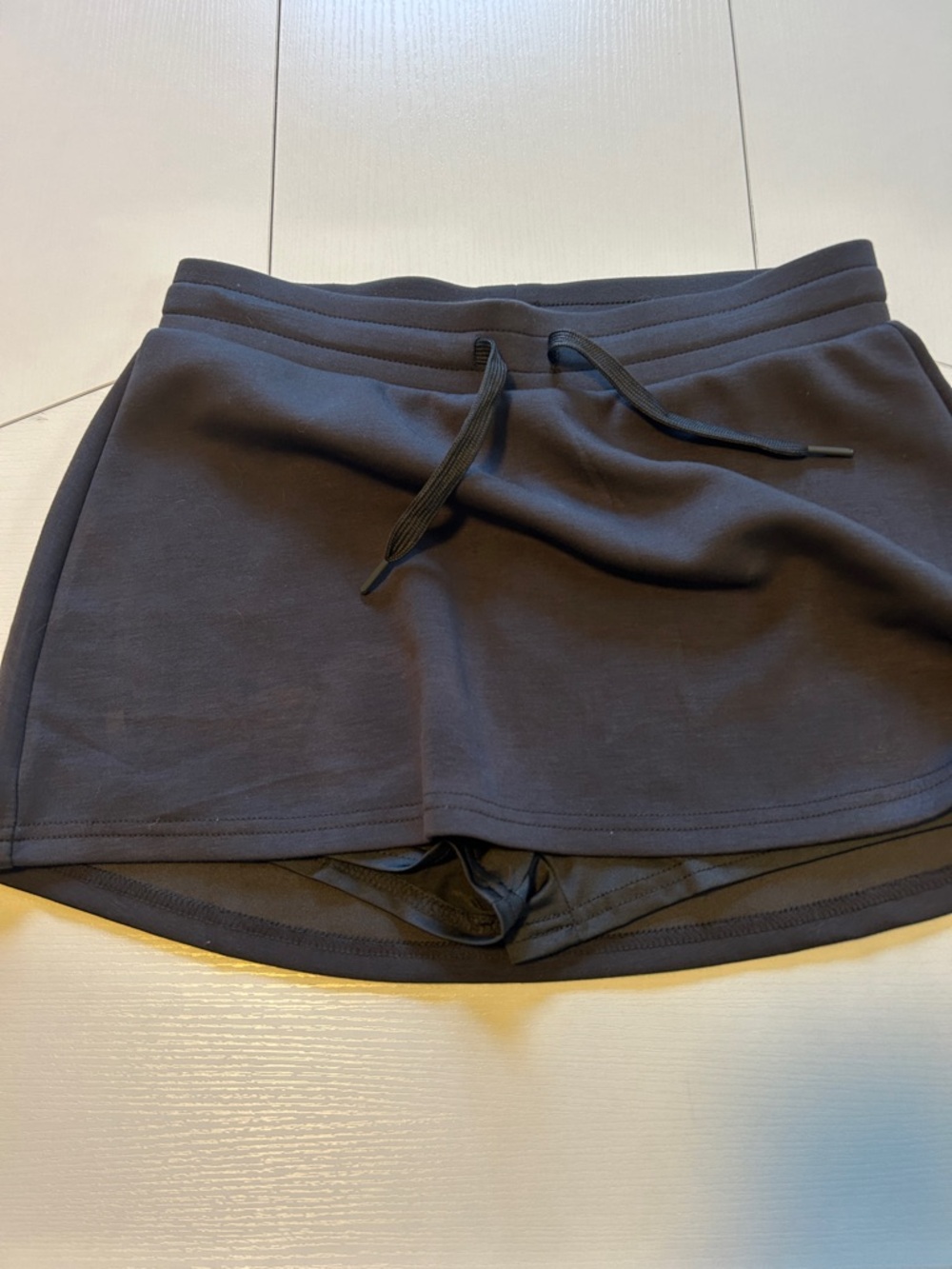 Ocean Drive Black Athletic Skort with Drawstring